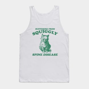 Scoliosis spine pain "squiggly spine disease" funny representation chronic illness disability rep Tank Top